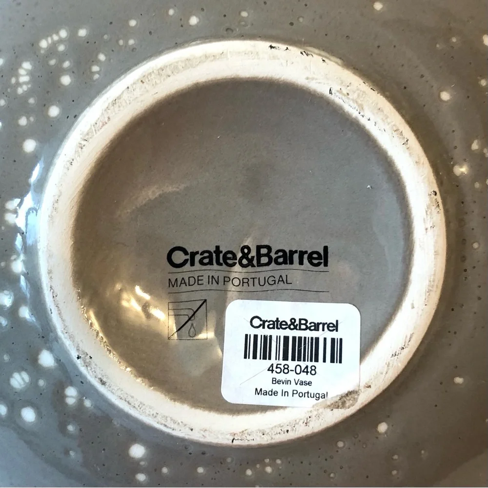 NWT Crate and Barrel Bevin Vase